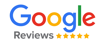 Google Reviews logo with five-star rating for Island Dental